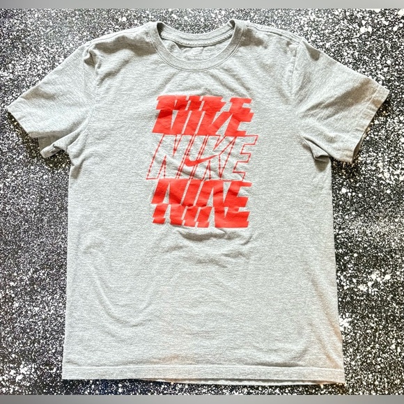 The Nike Tee Women’s Size Medium Gray/Orange - Picture 1 of 2